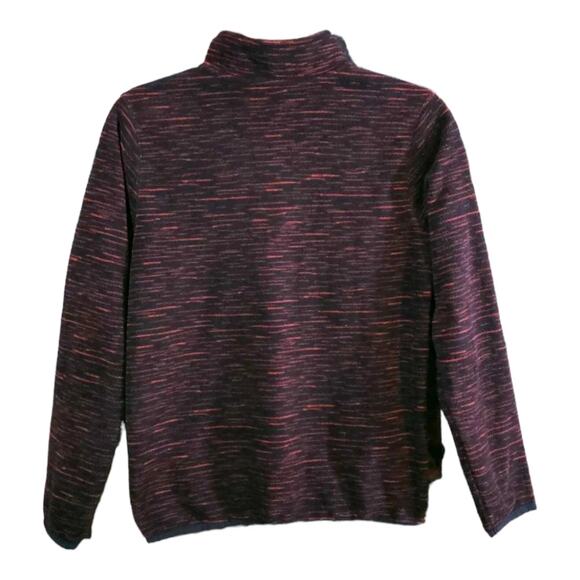 Tek Gear Red Spacedye 1/4 Zip Fleece Pullover Outdoors Baselayer Boys' L 14/16 - Picture 4 of 6